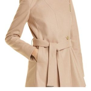 NEW TED BAKER Rosess Wool & Cashmere Blend Coat